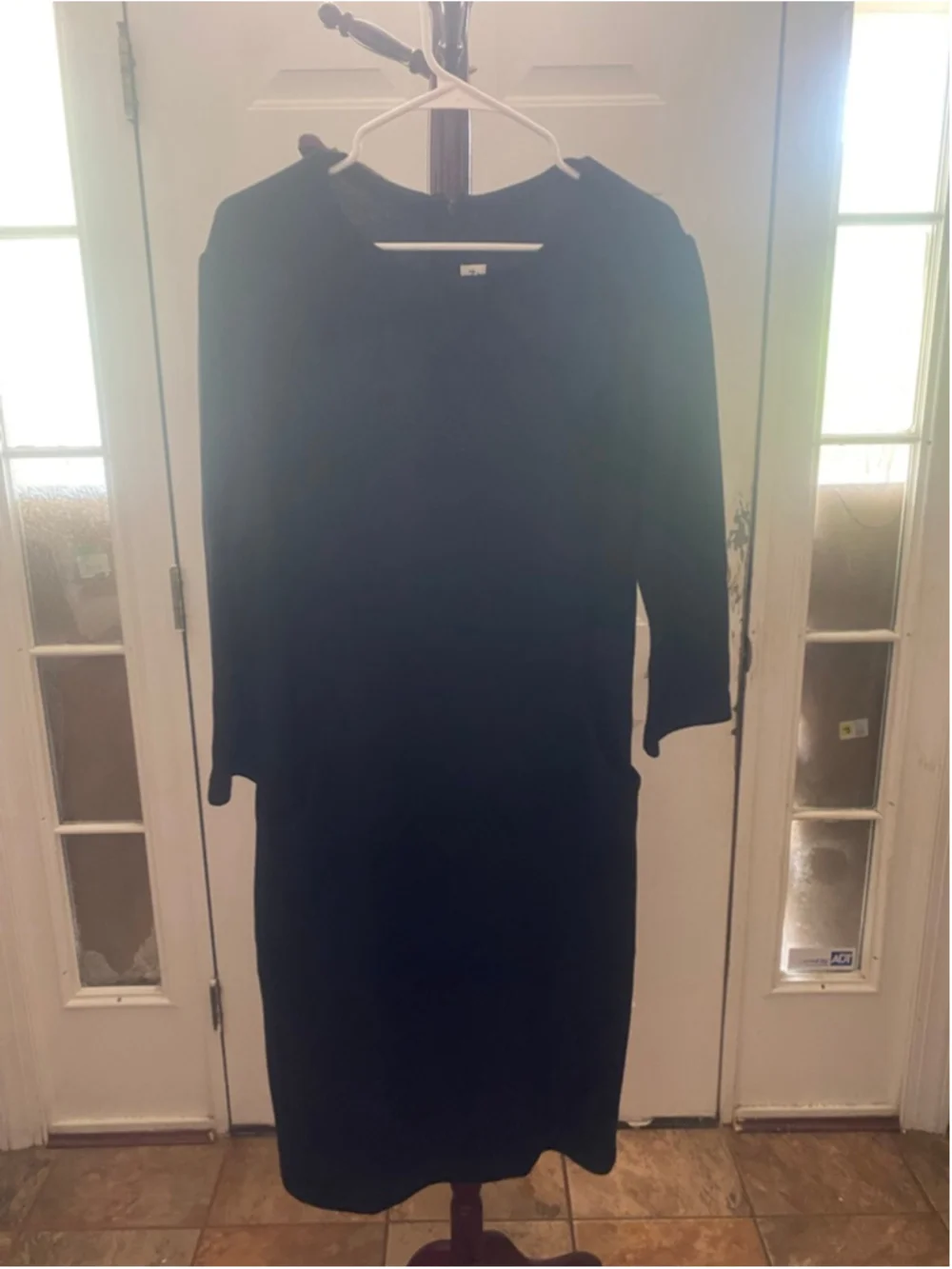 Women's St. John Collection Black Long Sleeve Dress Size 14